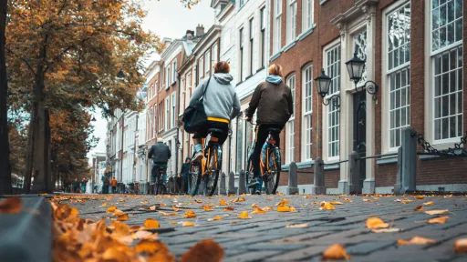 People on a bike in Delft