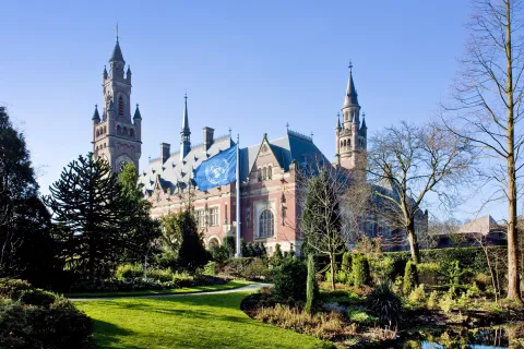Peace palace in The Hague