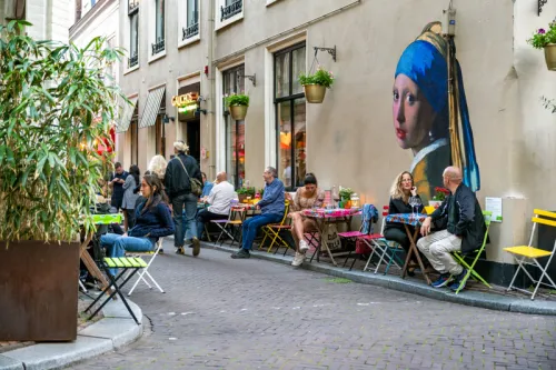 Girl with a pearl earring mural