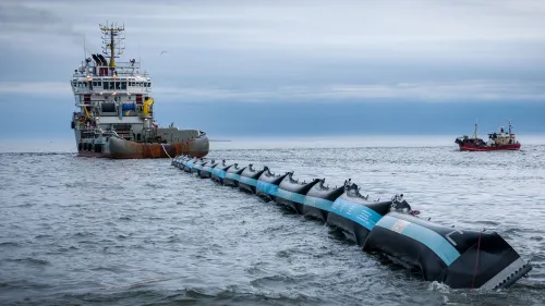 The Ocean Cleanup prototype