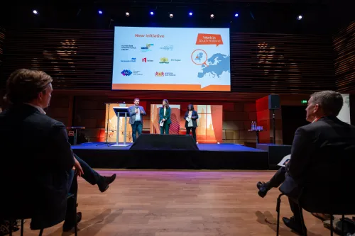 Stage of Work in South Holland corporate event